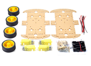 Transparent Chassis RC Car Robot Chassis