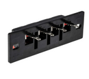 [Straight] 4 Way/Pole Speaker Terminals Long Socket/Block/Connector With Push Release/Insert Spring Loaded Mechanism