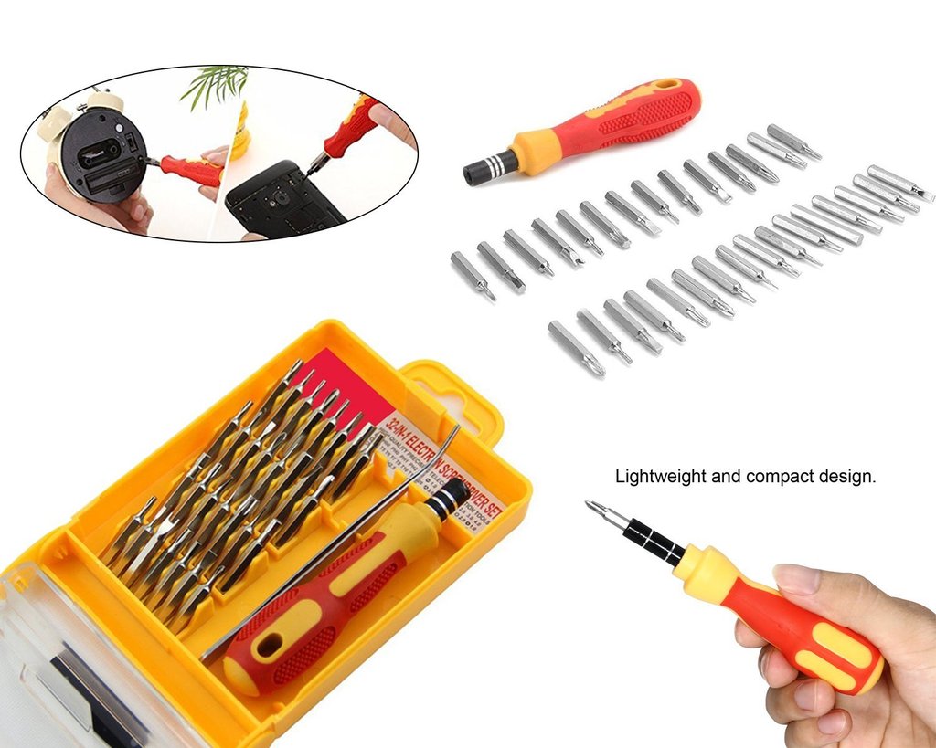 [MBPSK-1] 32 In 1 Interchangeable Precise Screwdriver Tool Set with Magnetic Holder