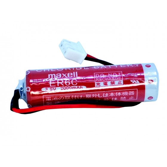 Maxell: ER6C Size-AA 3.6V 1800/2000mAh PLC Cell Non-Rechargeable Battery for FX F2-40BL with Plug