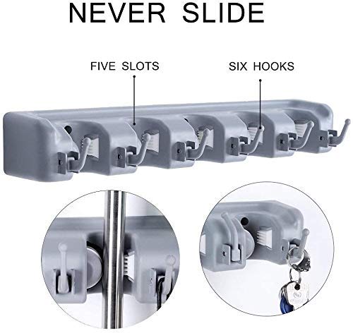 Slots Mop Broom Holder