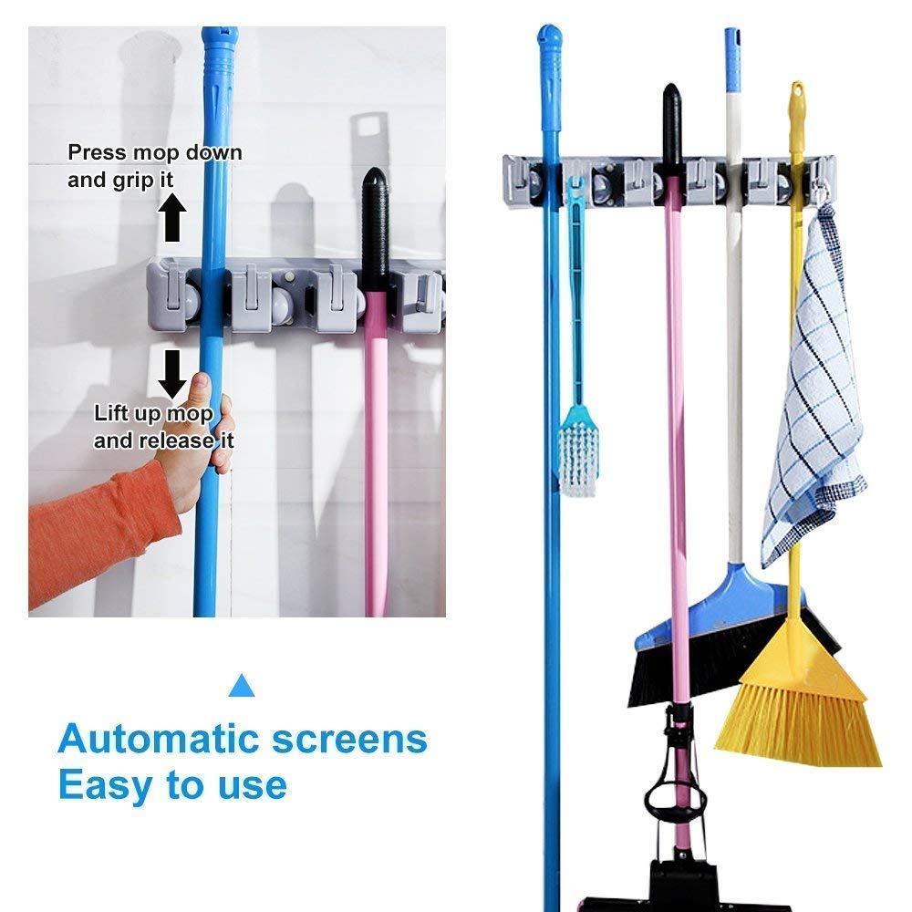 Slots Mop Broom Holder - Main Image