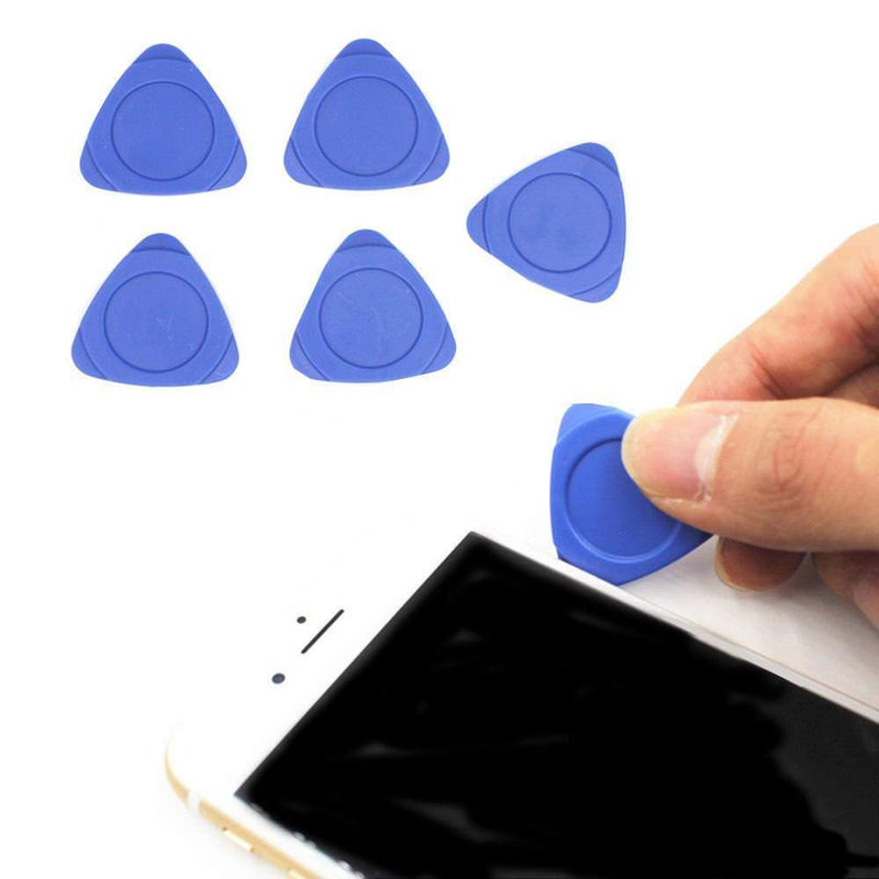 12pcs Universal Triangle Plastic Pry Opening Tool for iPhone/Mobile Phone/Laptop/Tablet/LCD Screen/Case Disassembly Blue Guitar Picks