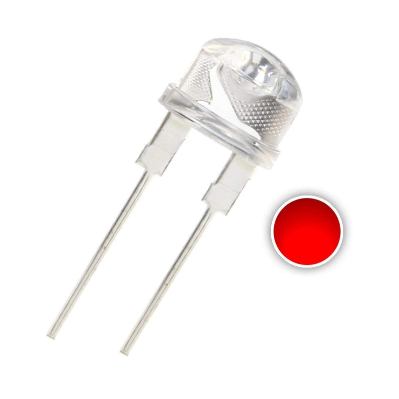 DIP LED 5mm Straw Hat Clear Type