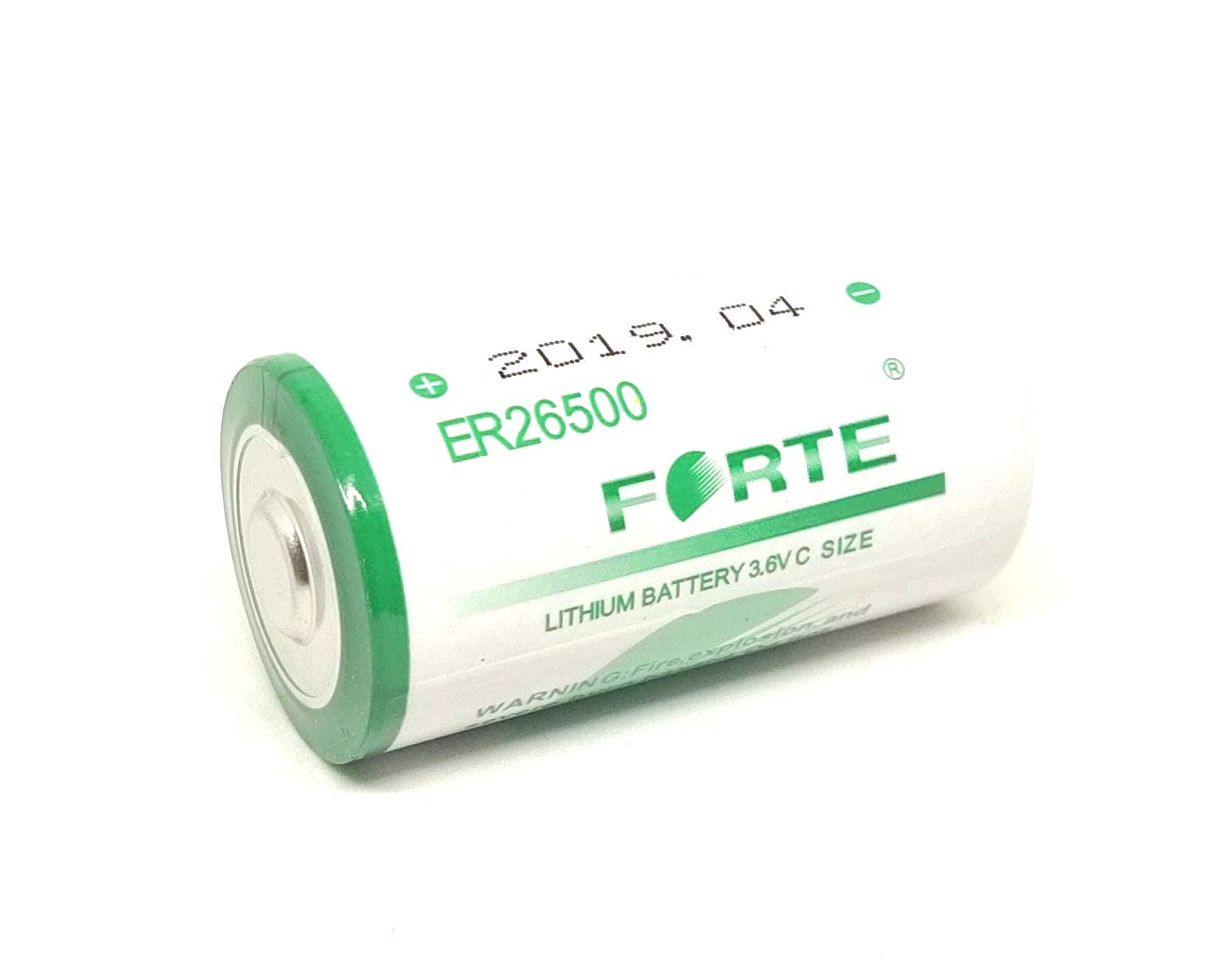 Forte: ER26500 Size-C 3.6V 9000mah Lithium Battery Cell Non-Rechargeable Battery with Button Top