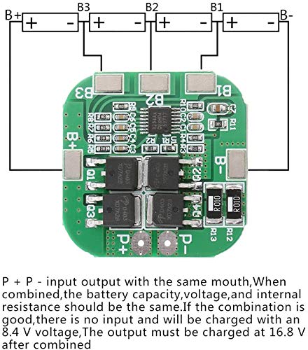 14.8V BMS 4S 20A 18650 Lithium Battery Protection Board HX-4S-A20