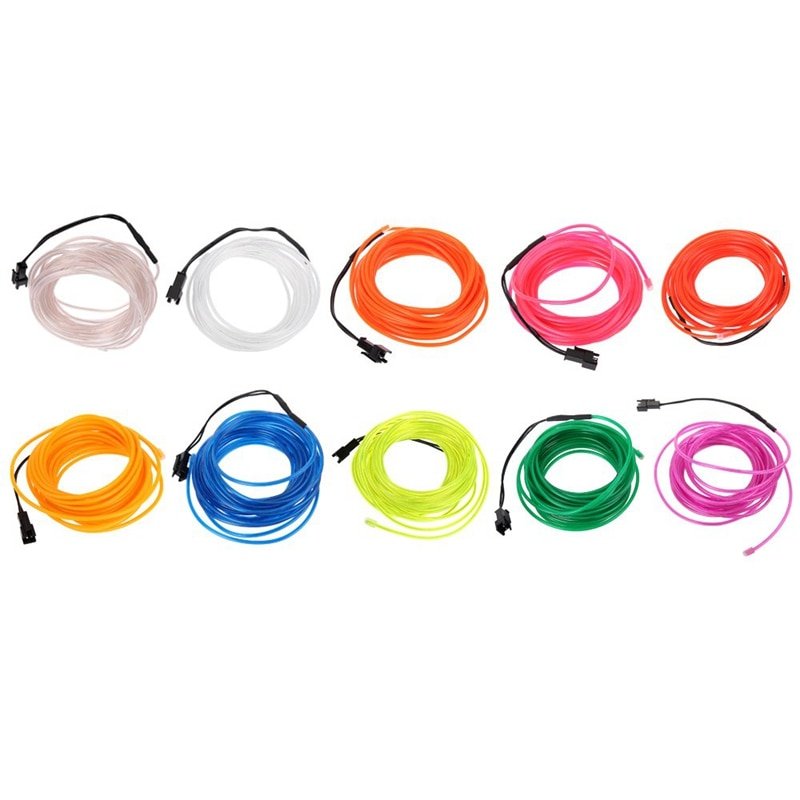 Neon String Led Neon Flexible Rope/Tube/Wire/String Waterproof LED Strip (5 Meter)