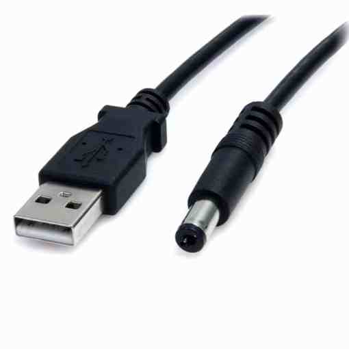 USB to DC Plug Converter Wire Cable 5.5x2.1mm