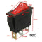 KCD3 16A 250V SPST ON-OFF 3 Leg Rocker Switch with Red Light
