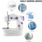 4-in-1 Semi-Automatic Portable Sewing Machine for Home/DIY