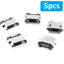 5-Pin Micro USB Type-B Female Socket 180 Degree SMD SMT Soldering Jack