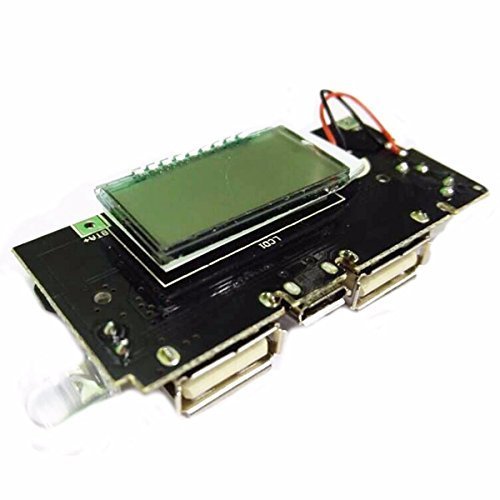 Dual USB 5V 2.1A Power Bank Module with Voltage Display and LED AA312