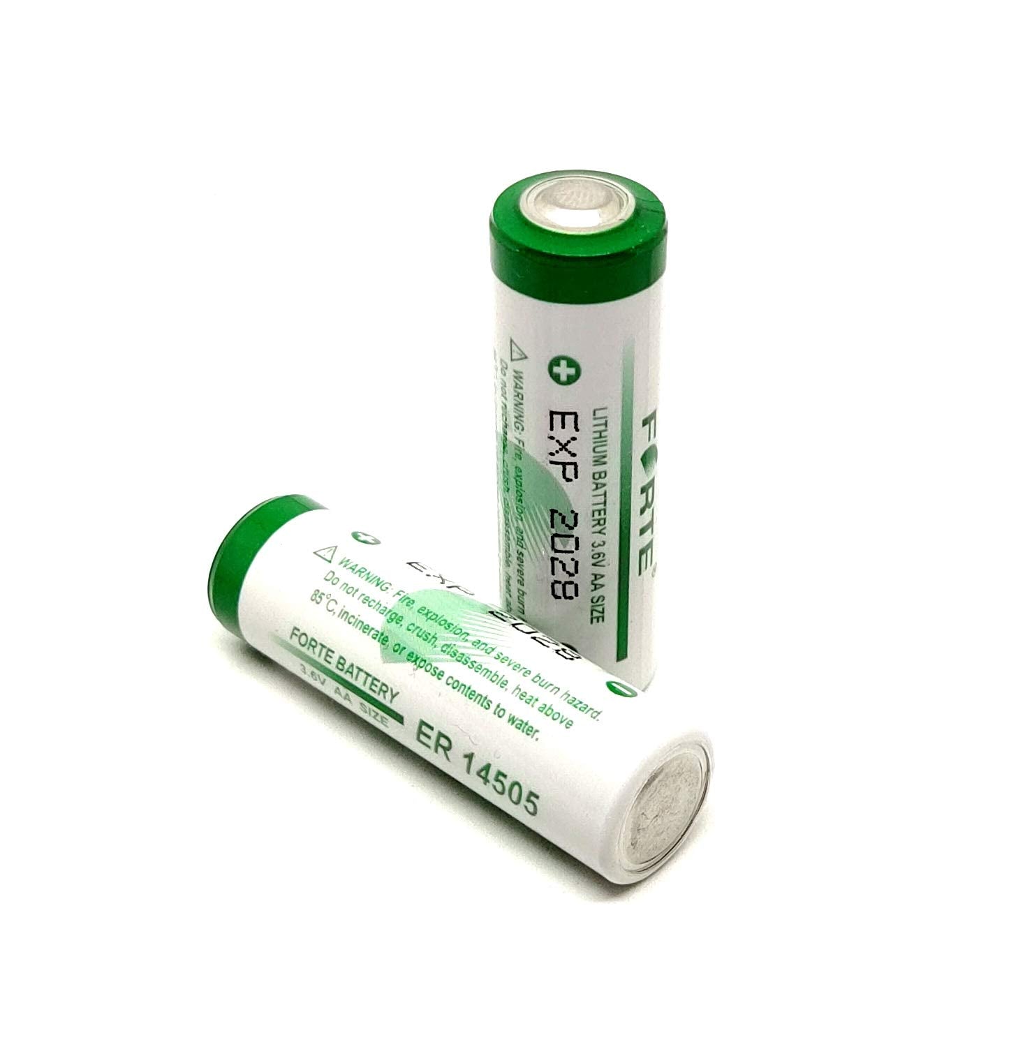 Forte: ER14505 Size-AA 3.6V 2700mAh Lithium Battery Cell Non-Rechargeable Battery with Button Top