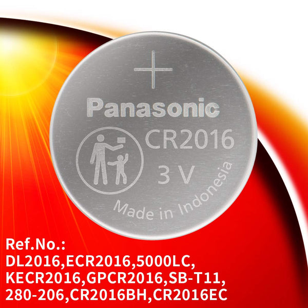 Panasonic: CR2016 3V Non rechargeable Round Lithium Coin Cells