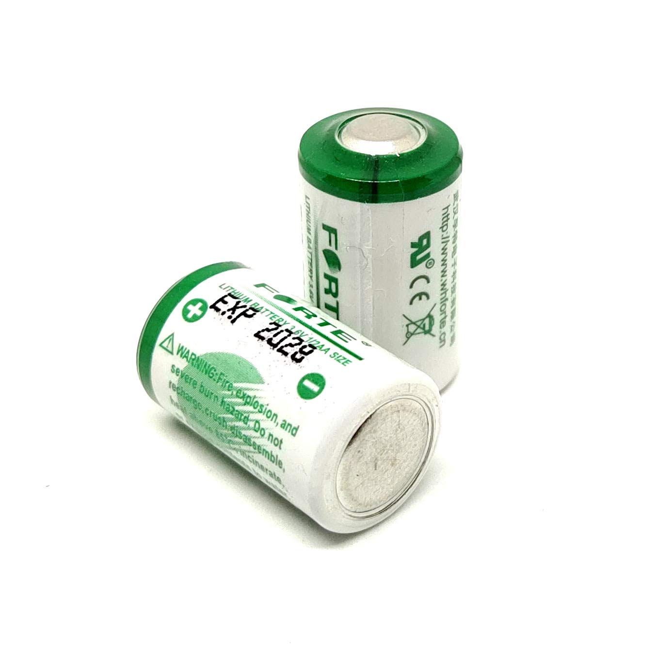 Forte: ER14250 Size-1/2AA 3.6V 1200mAh Lithium Cell Non-Rechargeable Battery