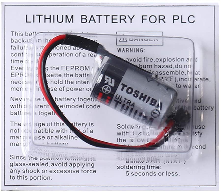 Toshiba: ER3V JZSP-BA01 3.6V PLC Cell Non-Rechargeable Lithium Battery with Plug