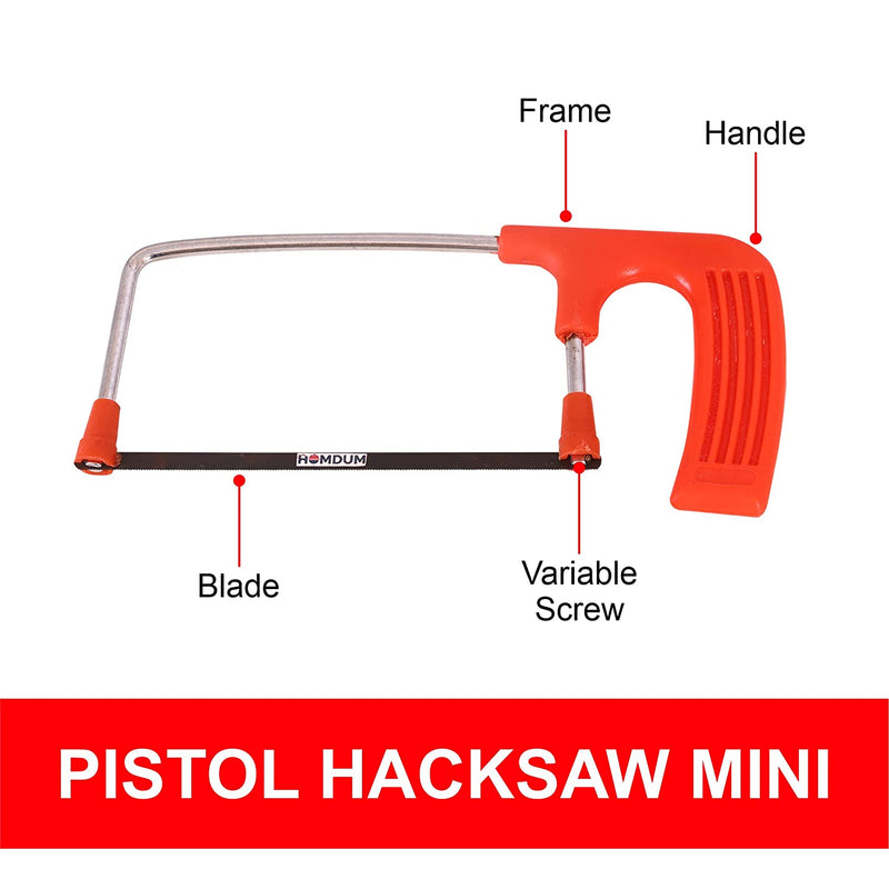 Generic: 6inch Junior Hacksaw Frame Plastic Handle with Blade