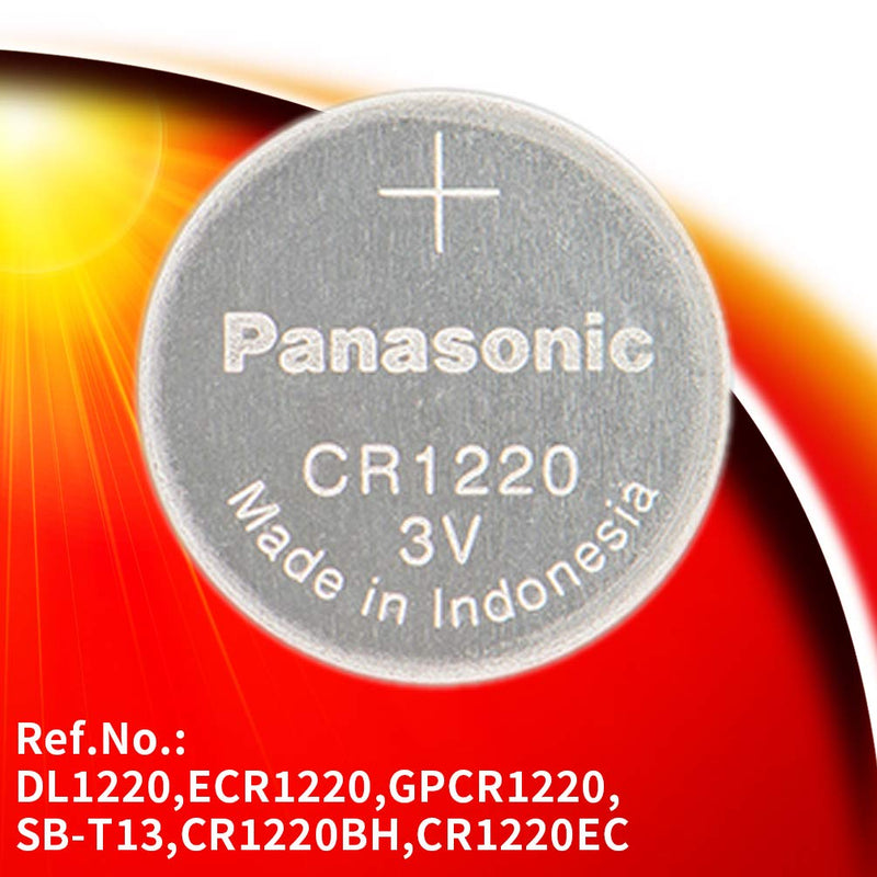 Panasonic: CR1220 3V Non rechargeable Round Lithium Coin Cells
