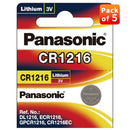 Panasonic: CR1216 3V Non rechargeable Round Lithium Coin Cells