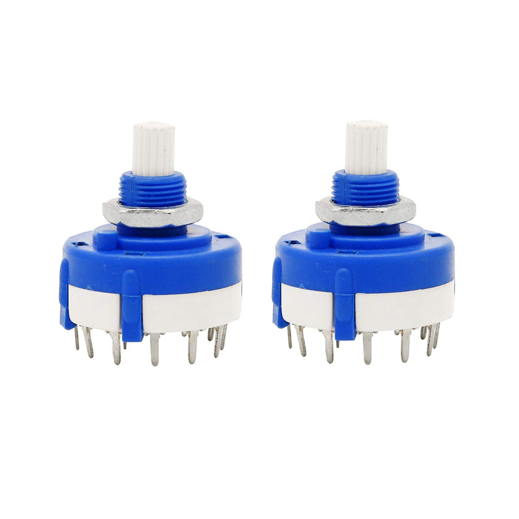 18mm Small Rotary Switch 1 Pole 7 Way/Position Wire Selector