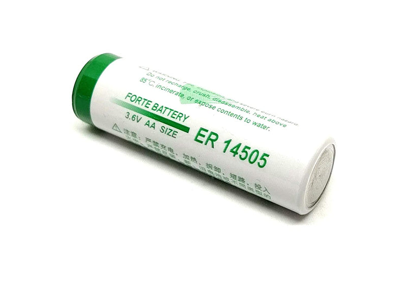 Forte: ER14505 Size-AA 3.6V 2700mAh Lithium Battery Cell Non-Rechargeable Battery with Button Top