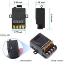 [Combo 1] 433 MHz Ac 220v 30a Relay Wireless RF Control Switch & 1ch On-Off White Remote Transmitter