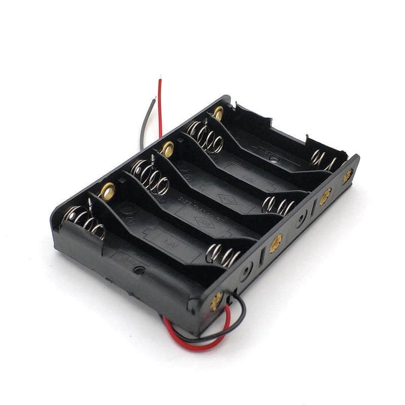 6XAA AA Battery Cell Holder with Wire