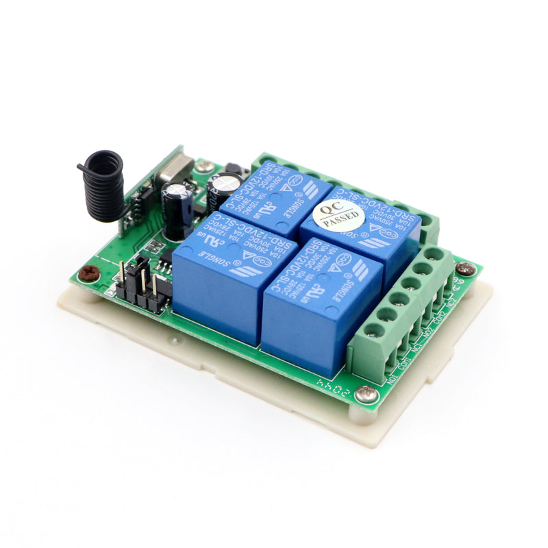 [Type 4] 12V DC 315 MHz 4 Channel RF Receiver Module with Casing