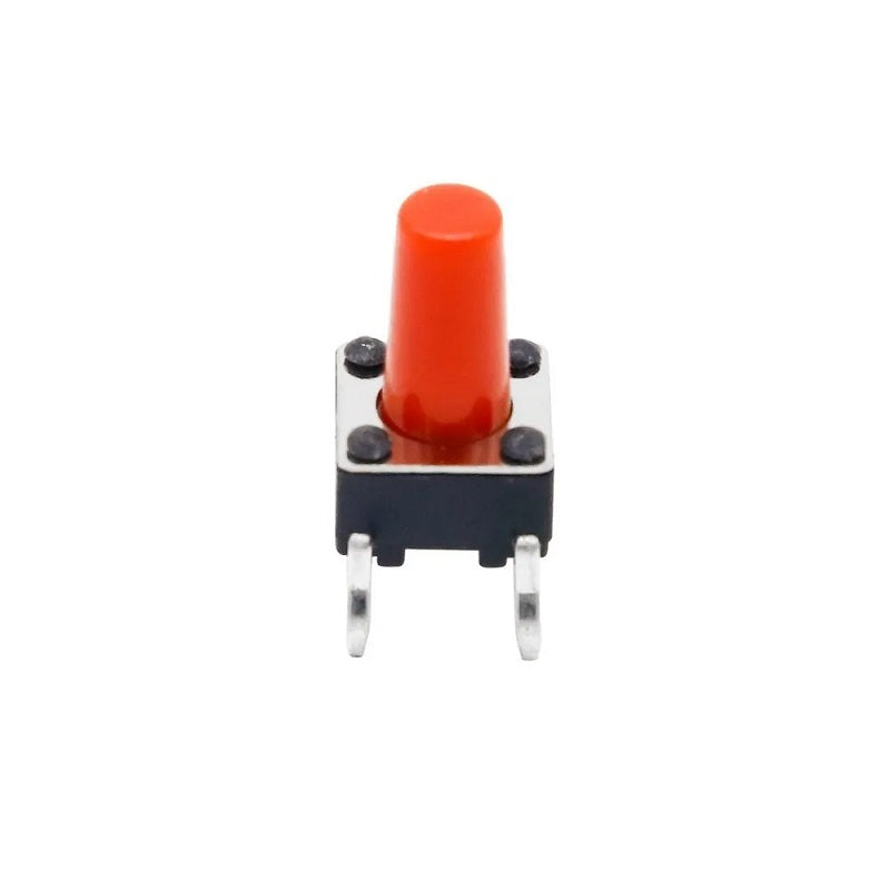 6x6x9mm Mini Tactile Red Button - 4Legs (Micro Push Switch)