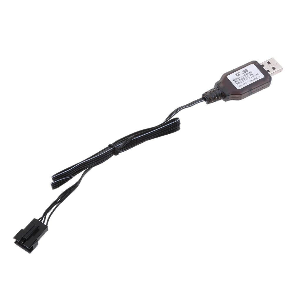 USB Charging Cable including Charging Protection BMS with SM-4P Plug for Ni-CD/Ni-MH Battery RC Cars/ DIY