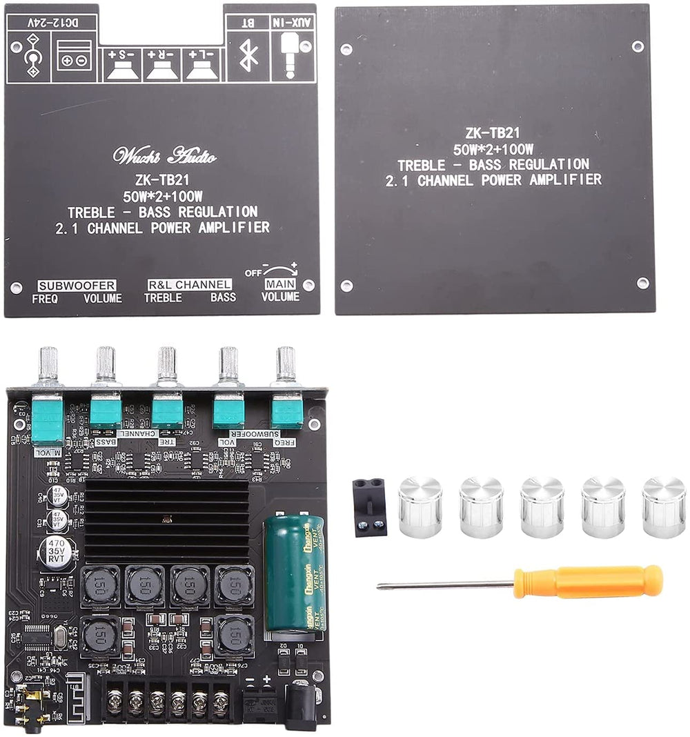 ZK-TB21 High Power 2.1 Channel Bluetooth Digital Amplifier Board 50WX2