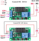 DC 12V 5A YYC-2S Adjustable 4 Digit LED Delay Relay Module Timer Control Switch Board (Green)