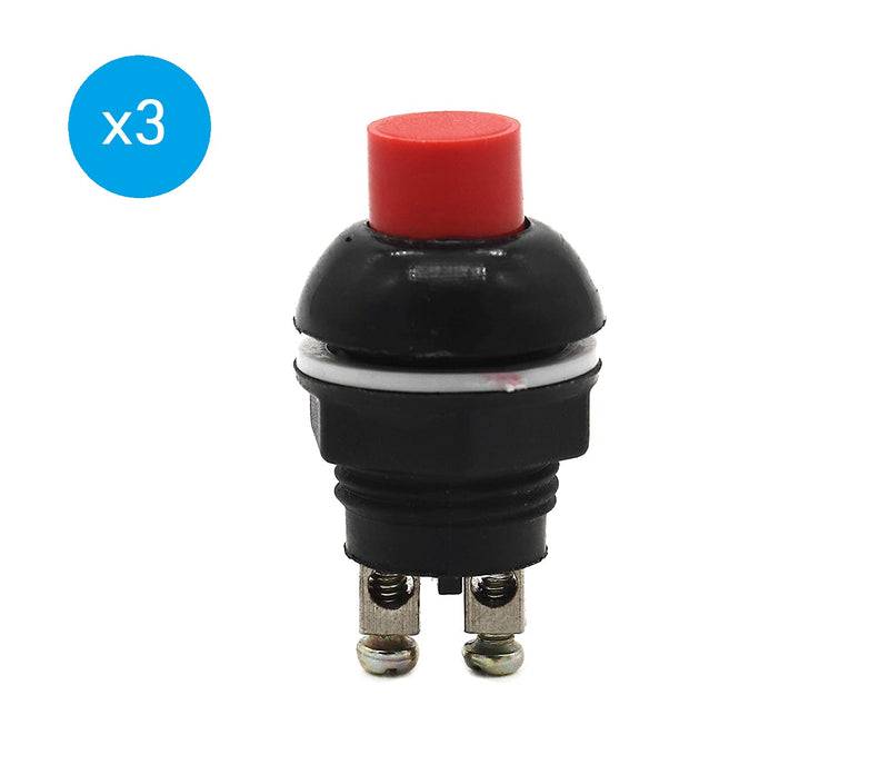 [Type 1] Momentary Switch / Horn Switch Only Push Type - Red (35 mm x 14 mm)