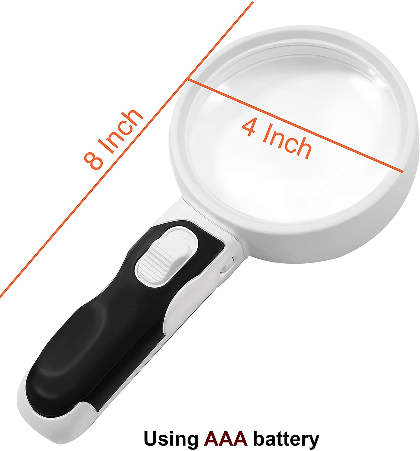 Magnifying Glass with Light - 3 Lens Set (2x + 3.5x + 10x)