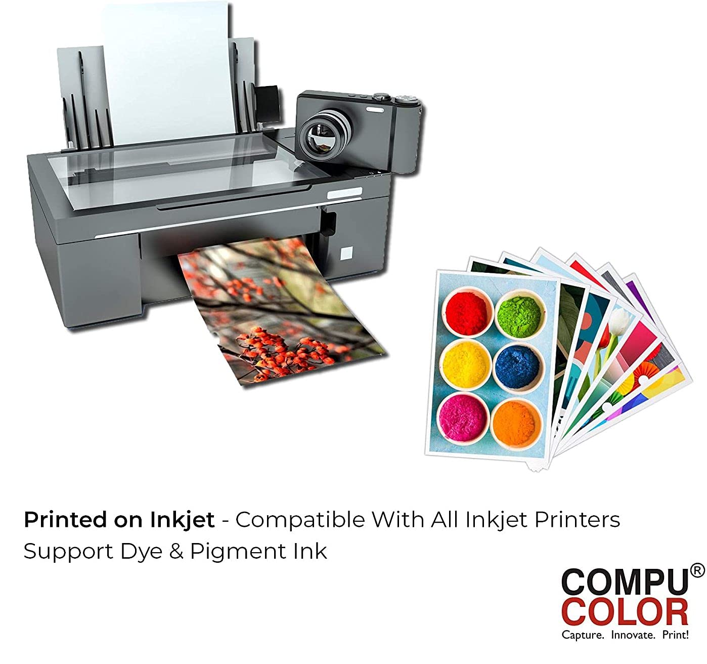 Compu Color: A4 Inkjet Glossy 180 GSM Photo Imaging Paper