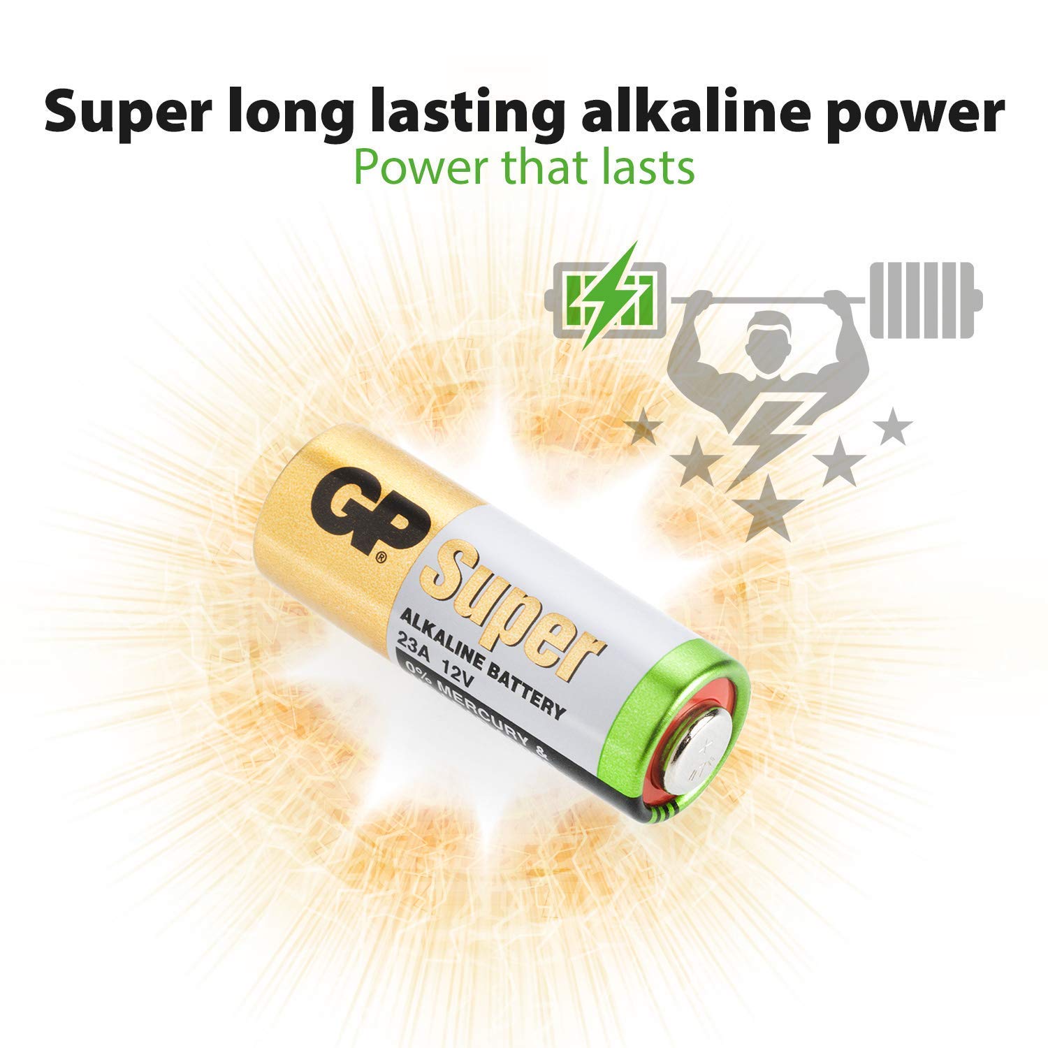 GP High Voltage Alkaline Batteries 23A