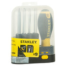 Stanley: STHT62511-8 9pcs Screwdriver Set with Storage Case