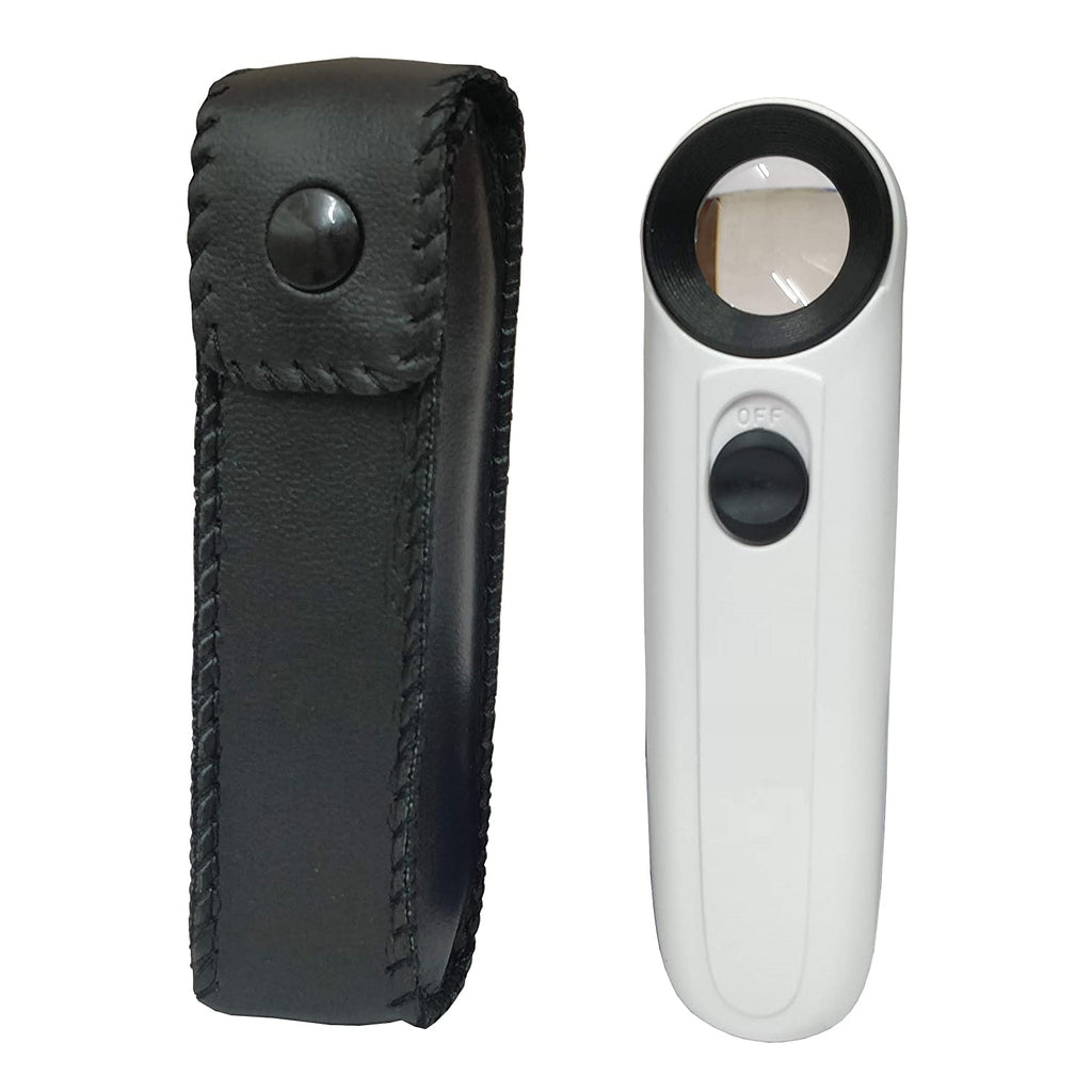 High Power 40x 2040 Lighted Magnifying Glass Hand Held Magnifier for C