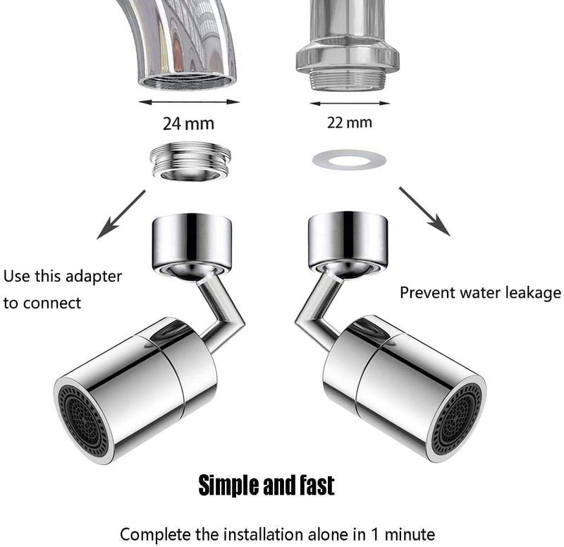 720° Rotating Filter Faucet Extender