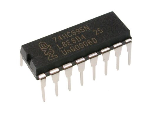 74HC595 8-bit Serial to Parallel Shift Register IC (74595 IC) DIP-16 Package
