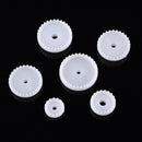 75Pcs Plastic Gear Assorted Kit Set with Various Gear and Axle Belt, Bushings and Pulleys for DIY Car Robot Project