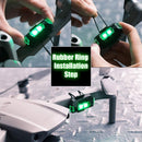 Mini LED Light for Bicycle, Aircraft with 7 Colors LED & 3 Flashing Mode