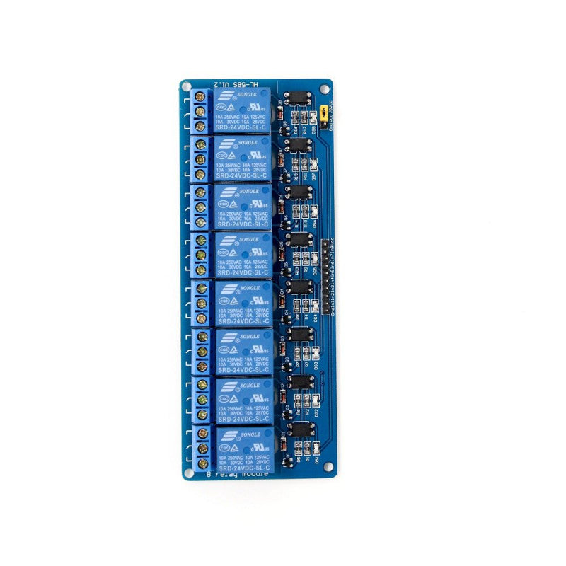 24V 8 Channel Relay Module with Optocoupler