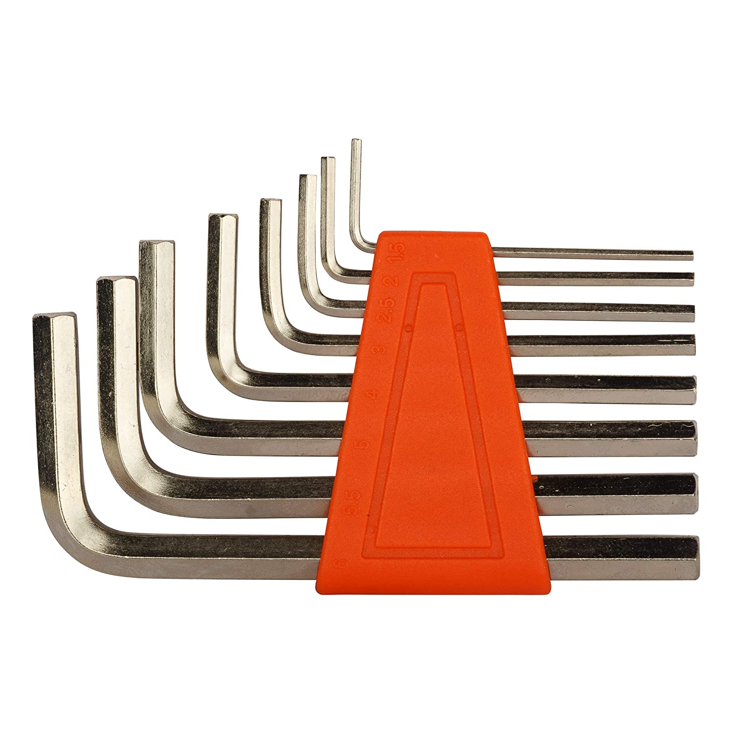 Black & Decker: BDHT81593 Steel Hexkey Allen Key Set (Orange, 8-Pieces