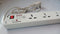 GreatWhite: Power Strip Spike Guard 1 Switch and 4 Socket (White)
