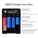 [Type 2] 18650x4 Li-Ion Battery USB Charger Adapter (Retractable Spring)