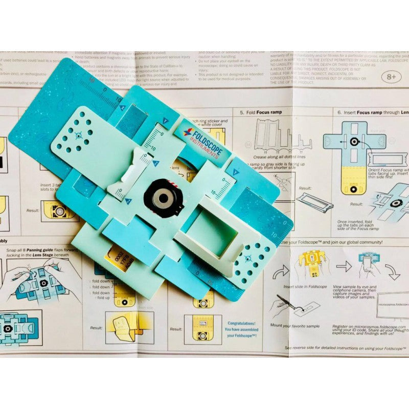 Foldscope: Foldable DIY Paper Microscope Basic Kit
