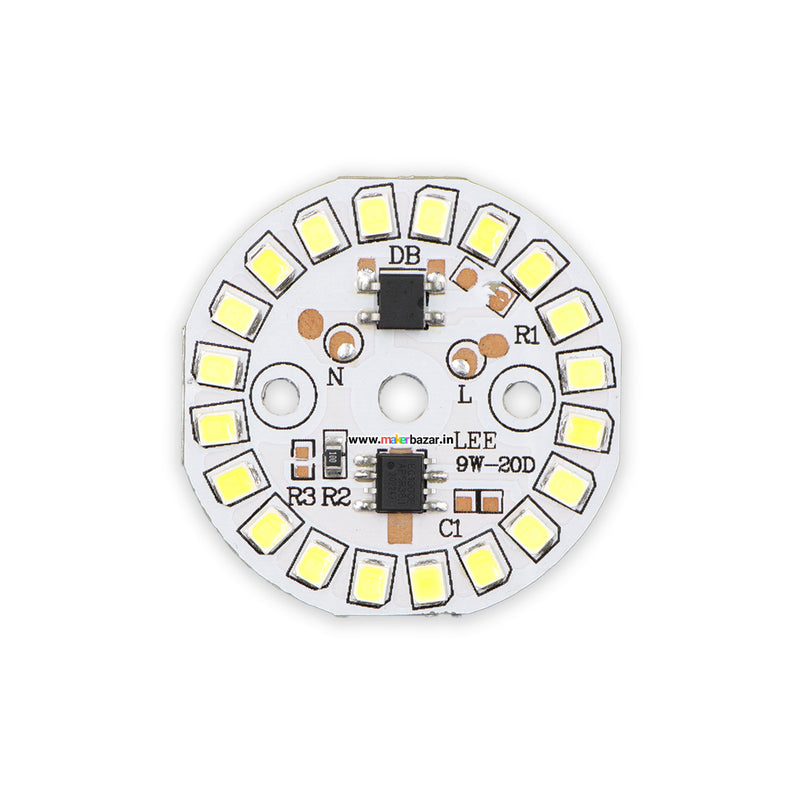 [Multiple Colors] 9-Watt 20-LEDs AC DOB Led Circular PCB for Led Bulbs