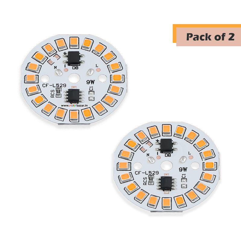 [Multiple Colors] 9-Watt 20-LEDs AC DOB Led Circular PCB for Led Bulbs