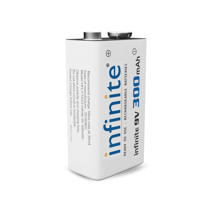 Envie: Infinite R22/PP3 9volt 300mAh Rechargeable Ni-MH Battery